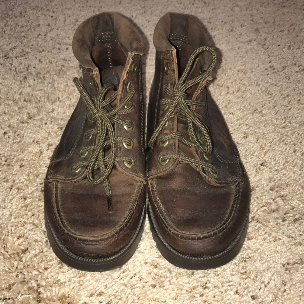 Vintage Eastland Moc Toe brown leather chukka boot - Picture 3 of 7